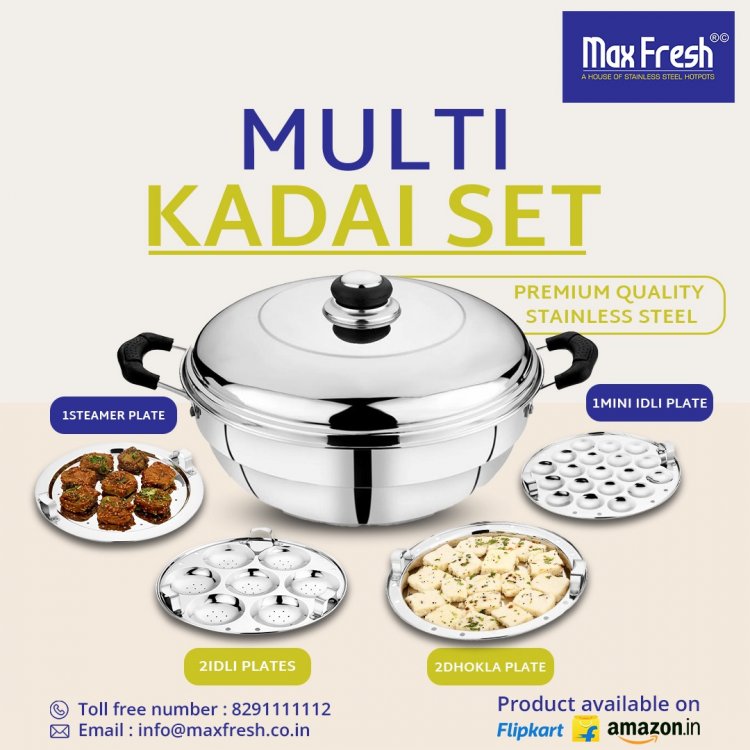 Maxfresh’s Multi Kadai – Cook Multiple Items with a Single Kadai