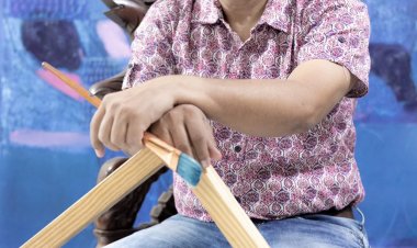 The book launch of "A-Drishya conversation with Indian Famous contemporary Artist Hemraj