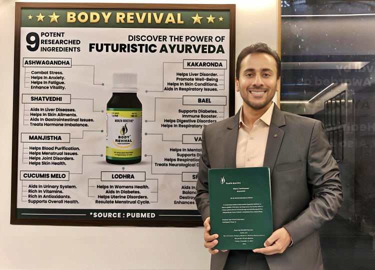 Munish Khan: Advancing Ayurveda as a Science-Backed Supportive Therapy with Health Reactive’s Body Revival.