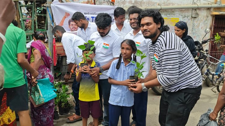 We The Leaders Celebrates India's 80th Independence Day with Flag Hoisting and Tree Plantation Drive in North Chennai