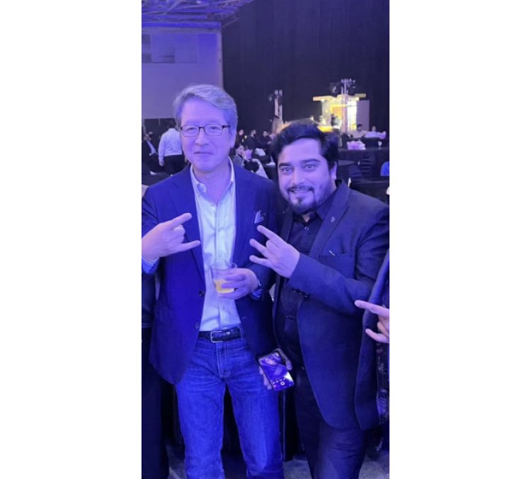 Acharya Hemanshu Ji & Hisashi Takeuchi — A Memorable International Meeting