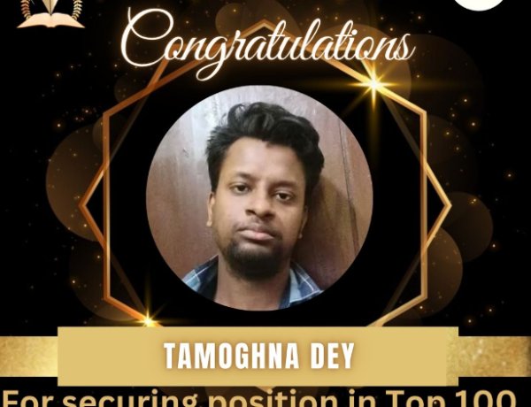 Tamoghna Dey Secures 19th Position Among Top 100 Pensmith in Best Pensmith Awards 2026