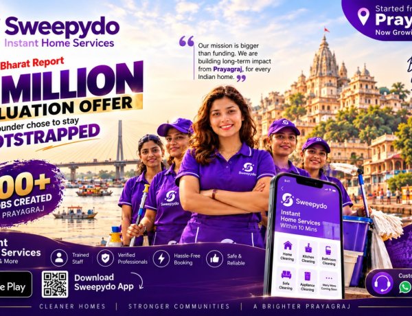 Sweepydo: Prayagraj’s Fast-Growing Home Cleaning Services Startup Chooses Bootstrapping Over a ₹20 Million Valuation Offer